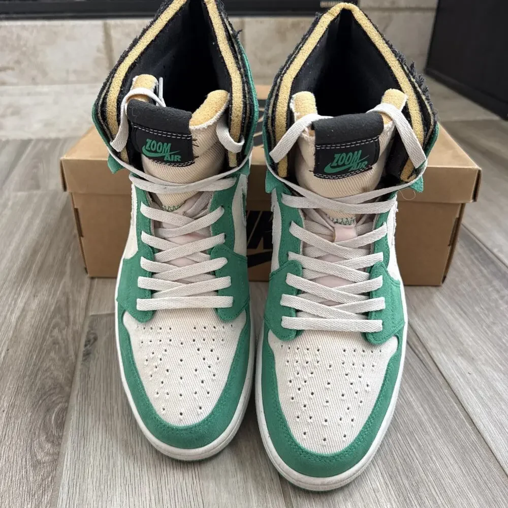 Size 12 - Jordan 1 Zoom Air CMFT CT0978-300 Stadium Green Deconstructed Sail